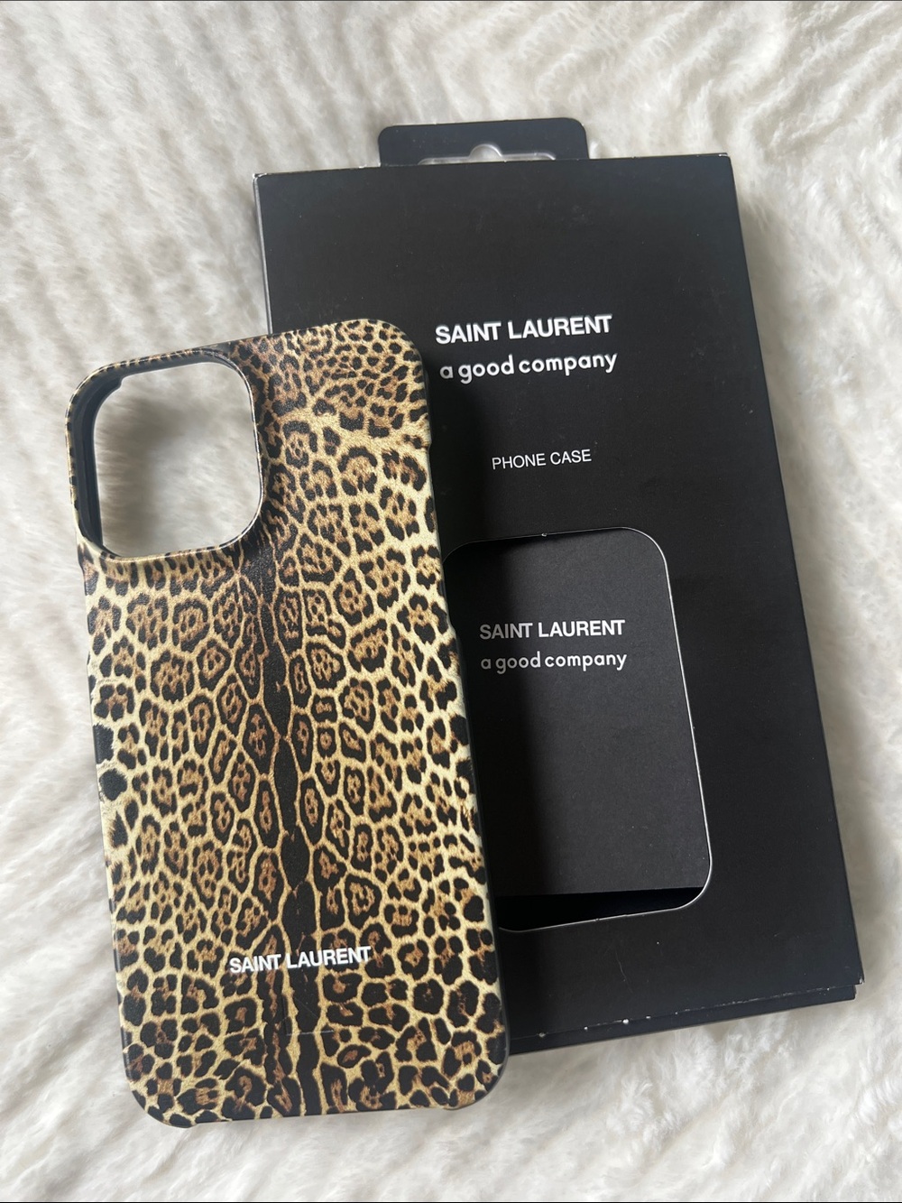 Saint Laurent Leopard Print Phone Case  IPhone 13 Pro Max